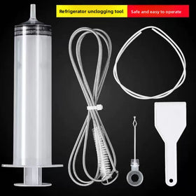 Refrigerator Drain Hole Unclogging Tools: Syringe Sets, Brushes and Deodorizer Box Options