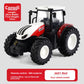 Toy seeder implement that hitches behind the farm tractor for pretend planting
