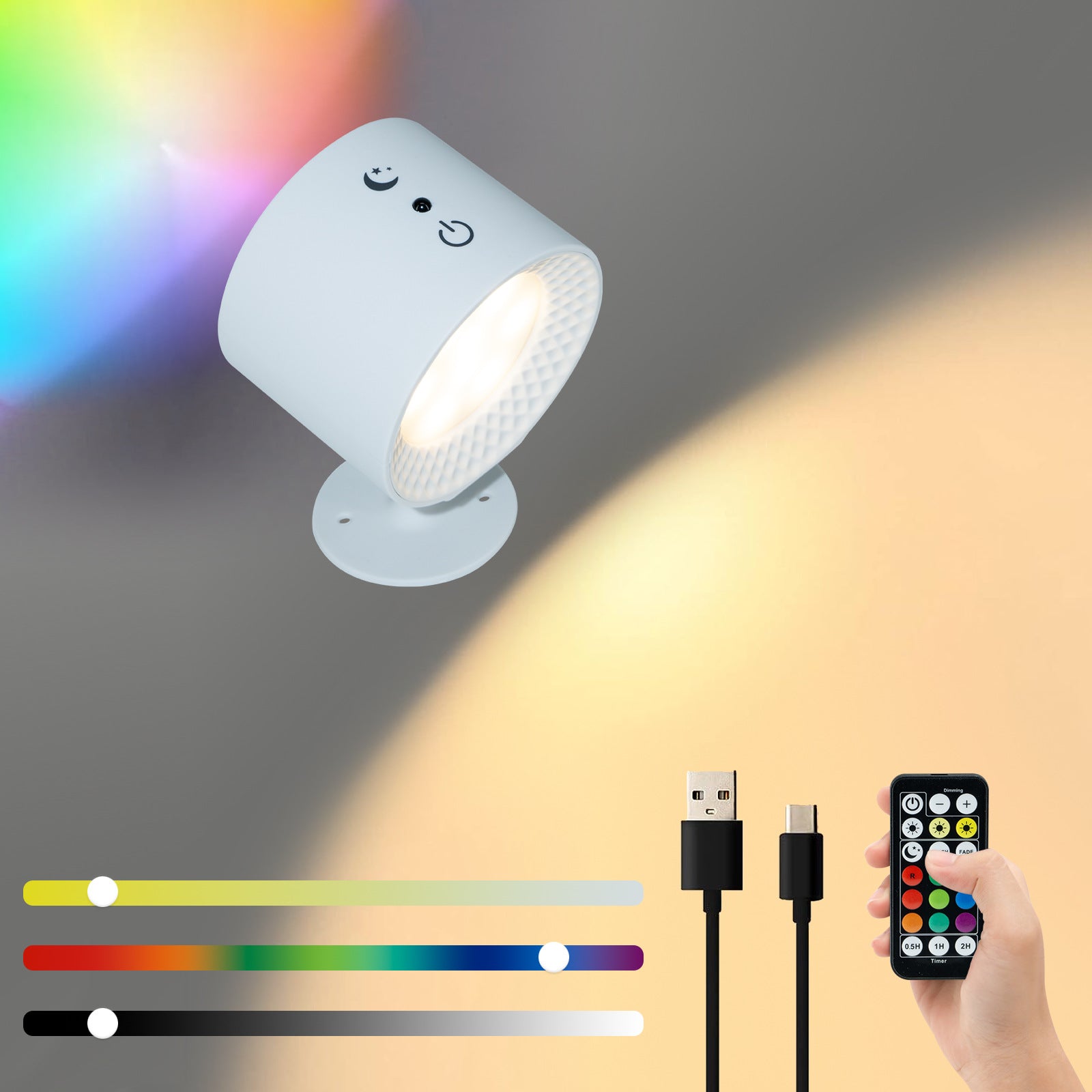 Magnetic Wall Lamp magnetic wall lamp rechargeable bedside view 11