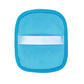 Reusable makeup remover pad with a satin hand strap shown on a plain background