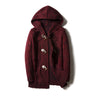 Burgundy with buttons / XXL