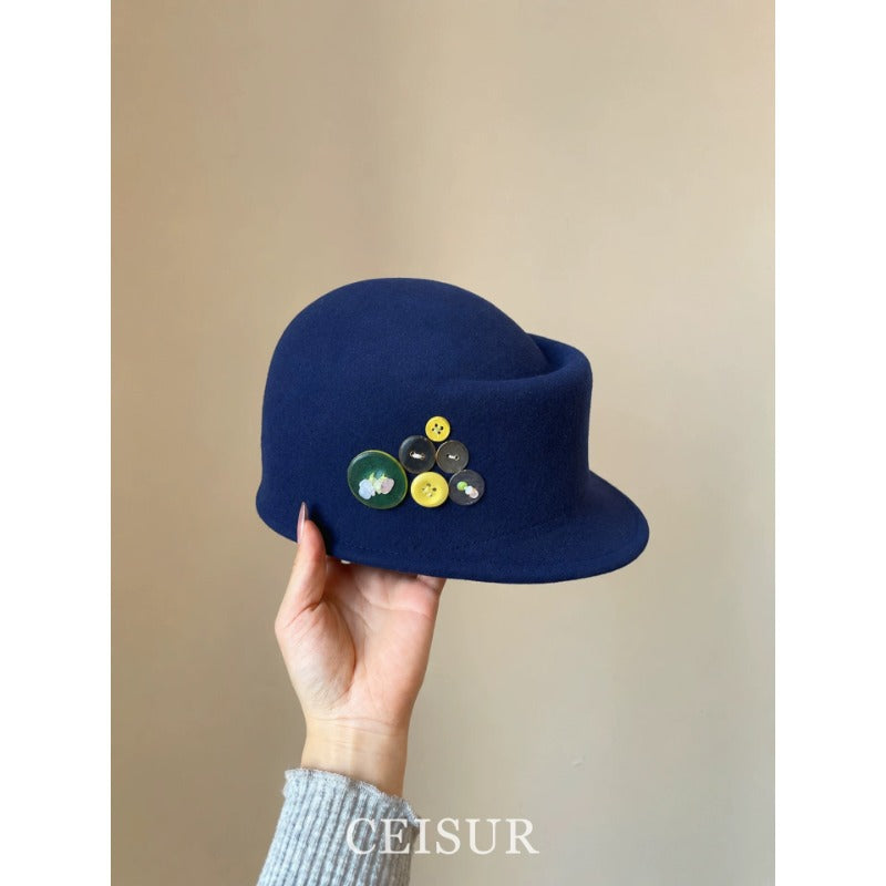 Retro Wool Equestrian Beret Hat