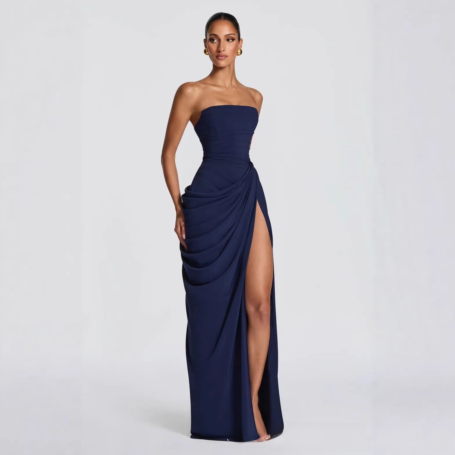 One Shoulder Bodycon Evening Dress for Casual Day, Trip, Relaxed Outing with Easy Styling | macro material texture detail