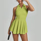 Athletic Tennis Dress with Built-in Shorts