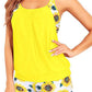 Women Two Piece Swimsuit Vest Style | close detail finishing touch