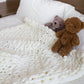 Thick Handwoven Chenille Knitted Throw Blanket for Sofa Bed