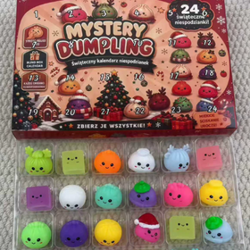 Christmas Mystery Dumpling Squishy Advent Calendar with 24 Toys