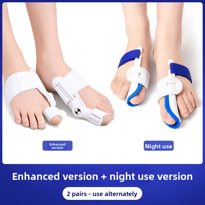 Angled hero shot of the adjustable hinged bunion corrector splint