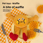 A bright squeaky TPR pet toy for dogs and cats, part of a soft rubber pet toy assortment