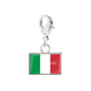 Stainless Steel National Flag Pendant Bracelet