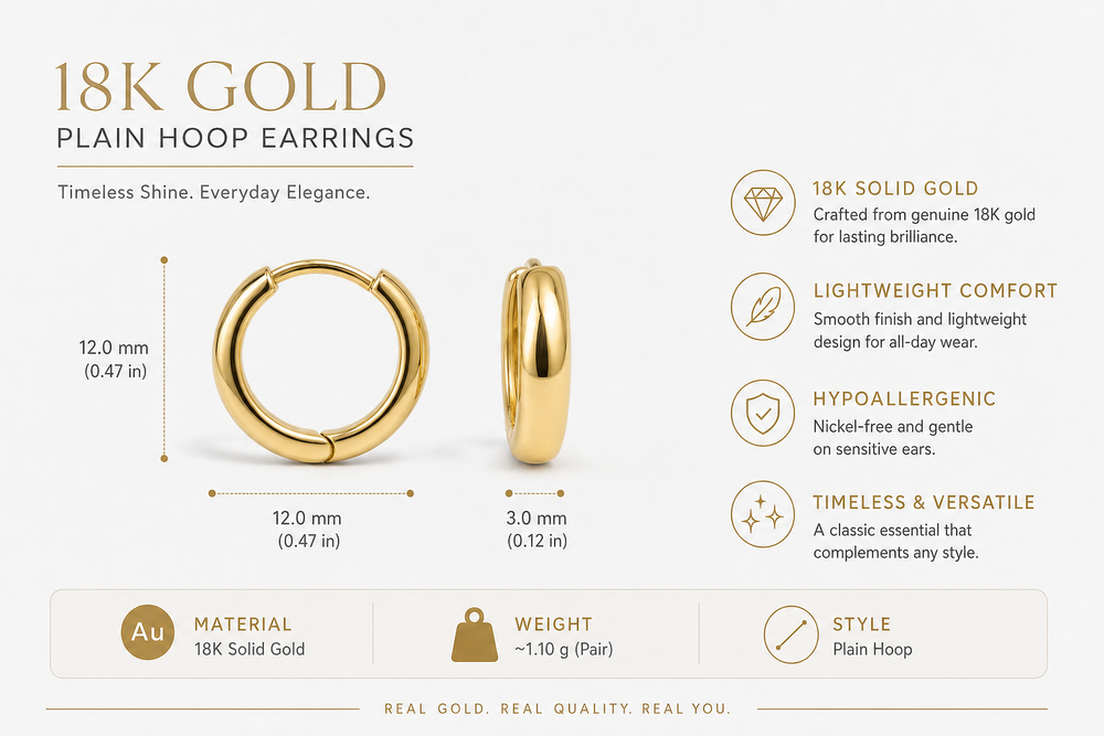 Simple Gold Hoops