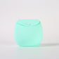 Silicone dog treat pouch open to show the soft flexible inside for treats