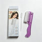 Purple scalp liquid comb beside its Crystal Scalp Liquid Comb gift box and a dropper pipette, box option