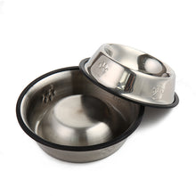Stainless Steel Pet Food Bowl with Anti Slip Base
