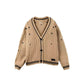 Elegant Star Embroidered Knit Cardigan