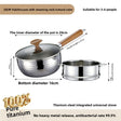 Pure titanium pan-20 with lid  steamer