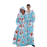 Snowman Blue Hooded Robe / L 165-180 cm | 65-71 in