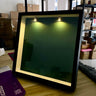 10in Square Black Frame Green Back