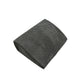 Single gray textured foam wedge step on a white background