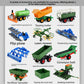 Plastic and alloy remote control farm tractor toy shown against a plain studio background
