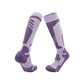 High tube sport ski socks with knit grip zones and a cushioned sole in a colourway pair