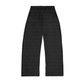 Flat lay of the grey white cropped hoodie beside its matching trousers