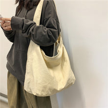 Soft Canvas Crossbody Hobo Bag