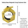 Yellow magnetic buckles pair