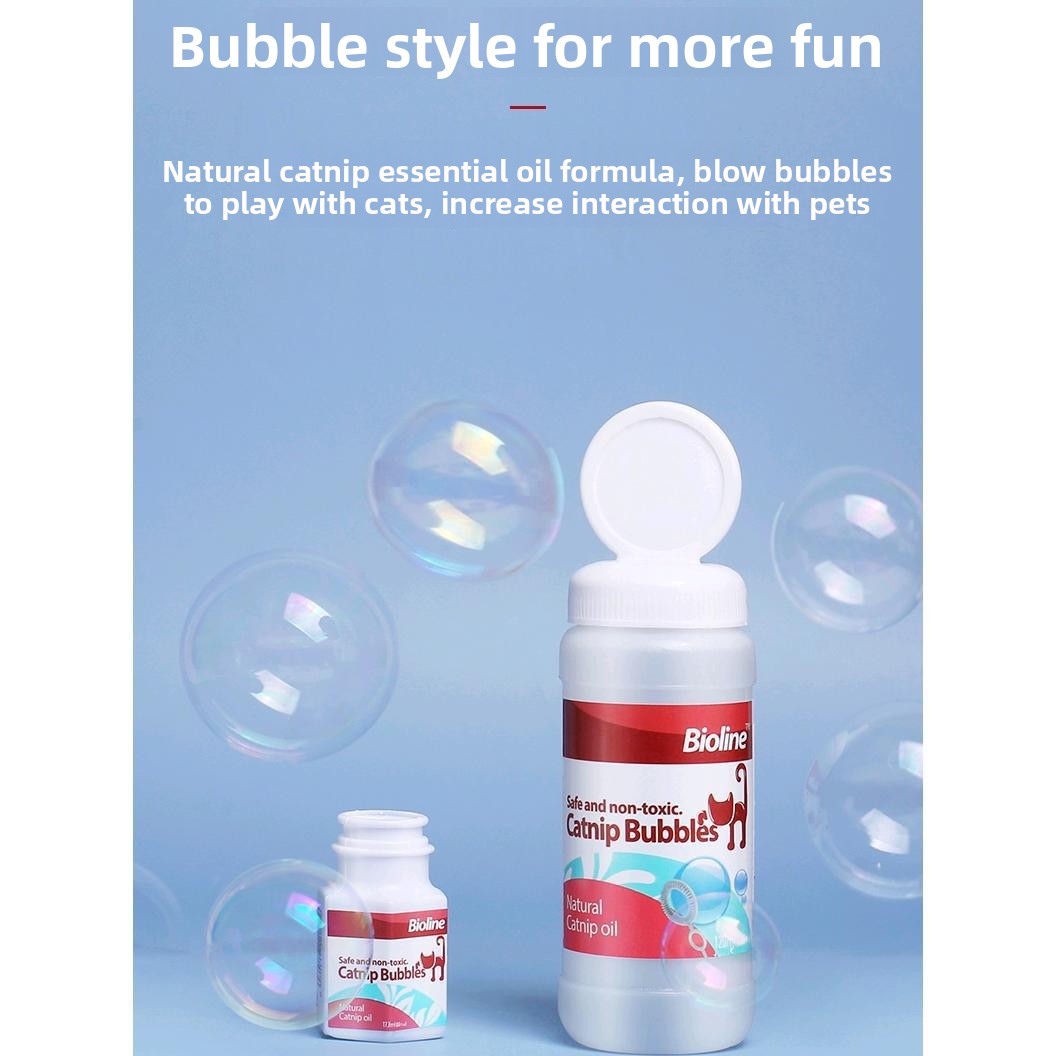 Catnip Bubble Blowing Toy for | close up material texture