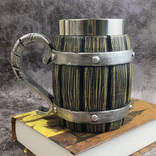 Imitation Wood Beer Mug Stainless Steel Cup