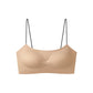 Womens seamless wireless bralette in belle powder, removable strap detail