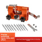 Set of carbide grinding heads supplied with the manual chainsaw chain sharpener