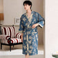 Cotton Gauze Bathrobe for Home and Spa | close detail finishing touch