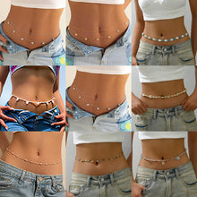 Beach Waist Body Chain, Shell, Bead and Imitation Pearl Designs