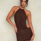 Strap dress | side profile detail