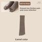 Camel five-finger cotton sock laid flat with separated toes, Camel option