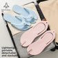 One piece moulded EVA travel flip flop showing the raised dot texture across the footbed