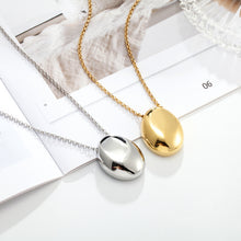 Korean Drop Pendant Necklace With Gold Plated Chain