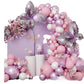 Bridal brunch backdrop pastel butterfly chain