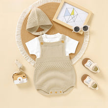 Infant Sleeveless Romper with Detachable Hood