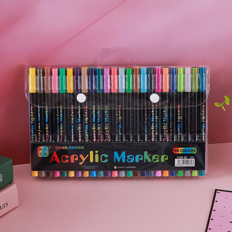 Double-Ended Acrylic Marker Pen Set