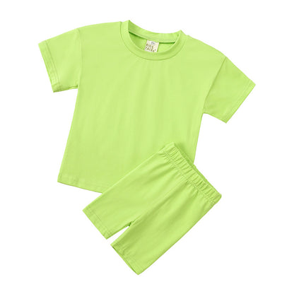 Key feature highlight of the stretch biker shorts in the kids set