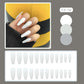 CS01-40 Wearing Nail Art Finished Nail Pieces Long Frosted Nail Pieces | angled lifestyle styling shot