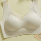 Seamless wireless bra thin strap version with back clasp closure detail