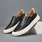 Mens Genuine Leather Slip-on | material close up