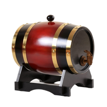 Wooden Barrel Drink Dispenser with Tap