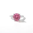 J792005 pink stone round, copper alloy
