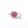 J792005 pink stone round, copper alloy
