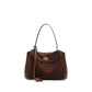 Genuine Leather Frosted Suede Tote | modern interior context