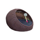 Side angle showing wide front entry of the rattan cage